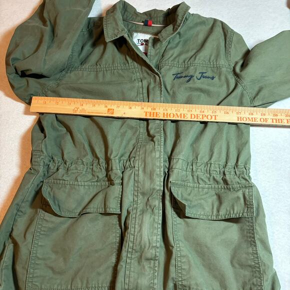 Tommy Hilfiger Women's Size Medium Cargo Snap Front and Zip Green Front Pockets - Picture 4 of 9